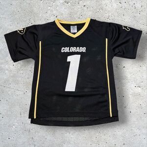 Colorado Buffaloes Youth Jersey Size XS 4/5 Rivalry Threads #1 Black Gold